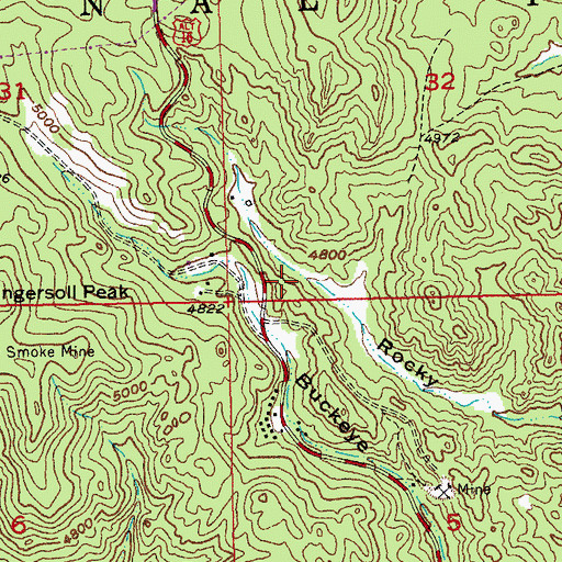 Topographic Map of Rosedale (historical), SD