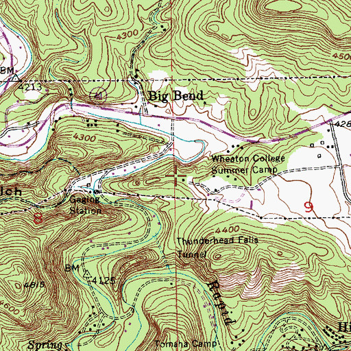 Topographic Map of Presbyterian Church Camp, SD