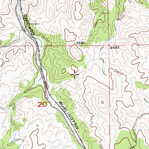 Topographic Map of Fish and Hunter Siding (historical), SD