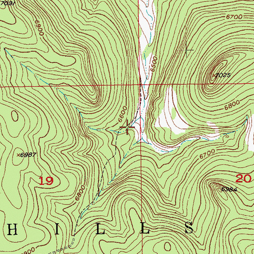 Topographic Map of Miller Camp (historical), SD