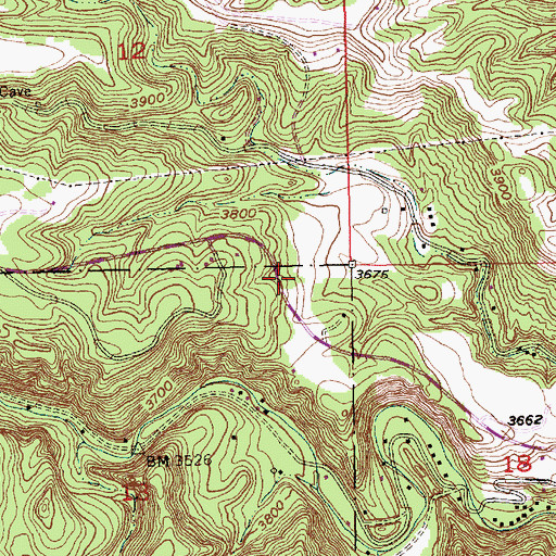 Topographic Map of Camp One (historical), SD