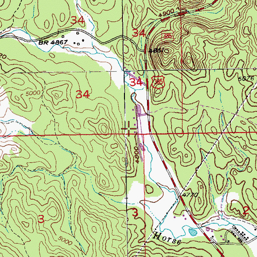 Topographic Map of Oblivion (historical), SD