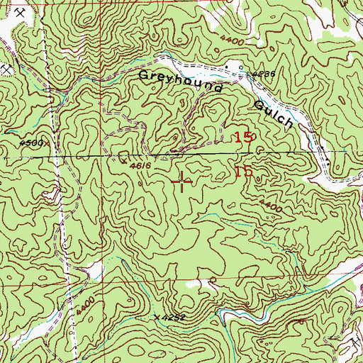 Topographic Map of Glendale (historical), SD