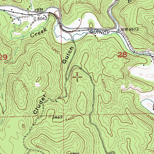 Topographic Map of Fairview (historical), SD