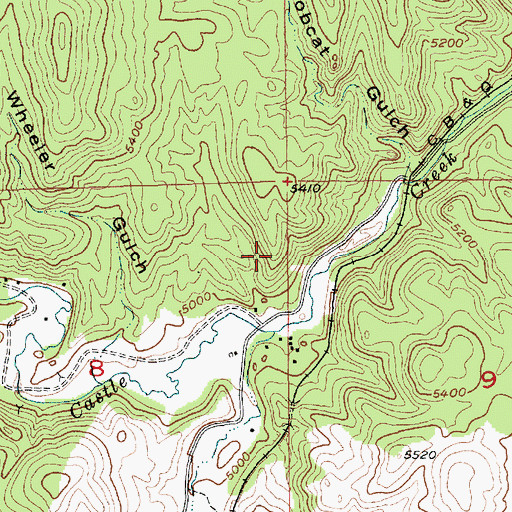 Topographic Map of Castleton (historical), SD
