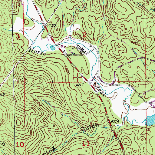Topographic Map of Camp Fifteen (historical), SD