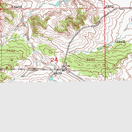 Topographic Map of Maitland (historical), SD