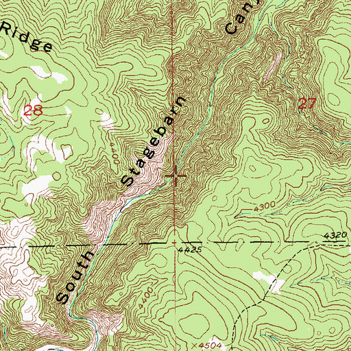 Topographic Map of Stage Barn (historical), SD