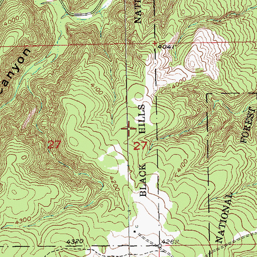 Topographic Map of Sidney Stockdale (historical), SD