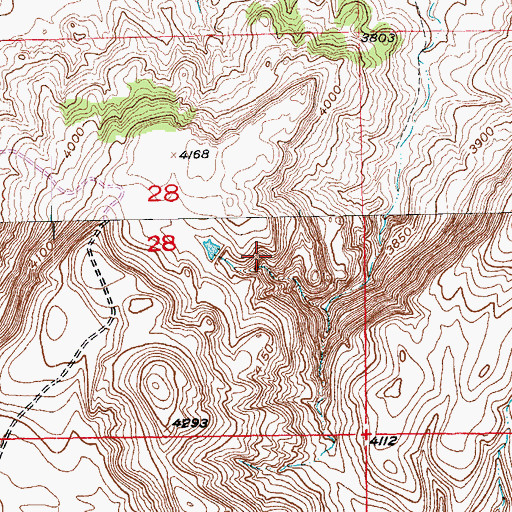 Topographic Map of Martin Valley (historical), SD