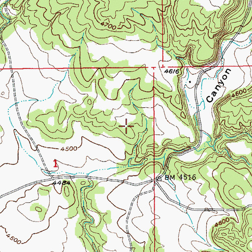 Topographic Map of Lauzon (historical), SD