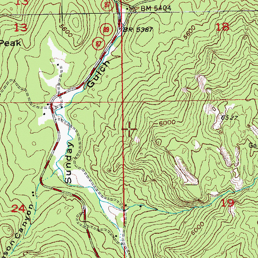 Topographic Map of Lost Cabin I (historical), SD