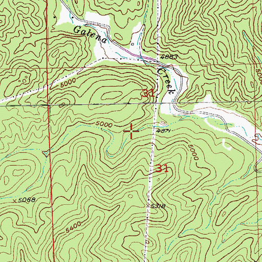 Topographic Map of Ivanhoe (historical), SD