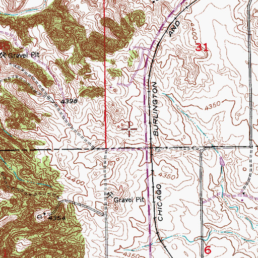 Topographic Map of Ivanhoe (historical), SD