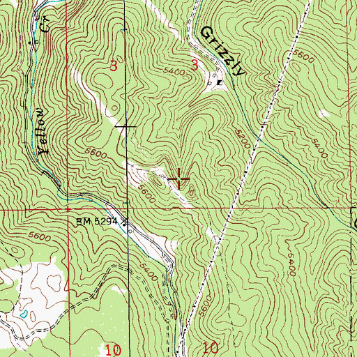 Topographic Map of Whitetail (historical), SD