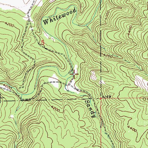 Topographic Map of Valley Ranch (historical), SD