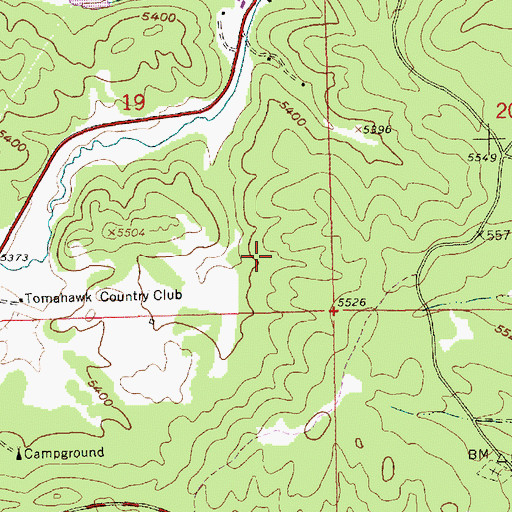 Topographic Map of Allerton (historical), SD