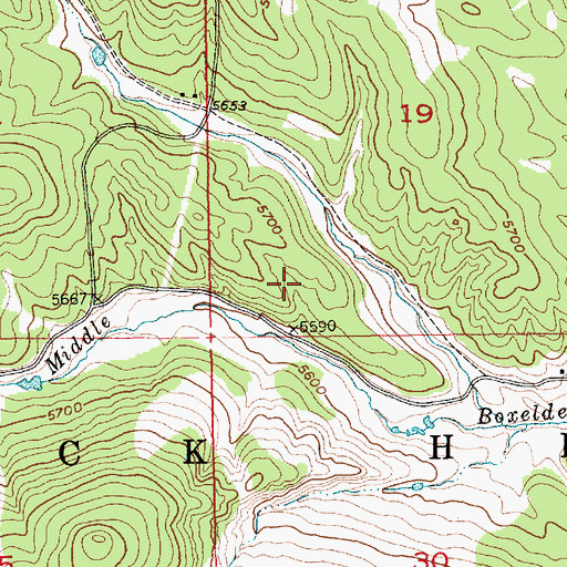 Topographic Map of Albany (historical), SD
