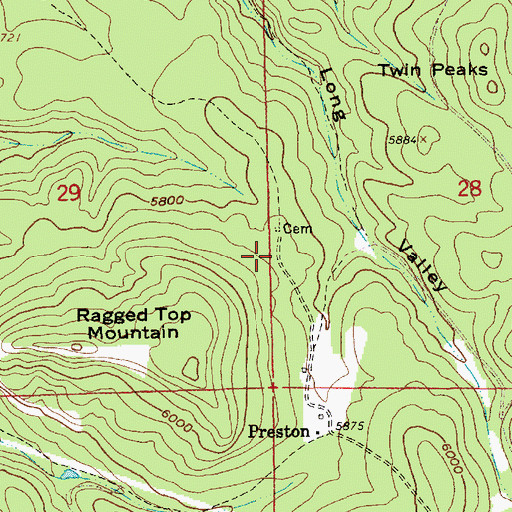 Topographic Map of Anchor II (historical), SD