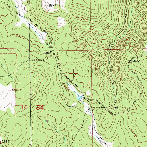 Topographic Map of Apex (historical), SD