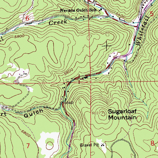 Topographic Map of Astoria (historical), SD