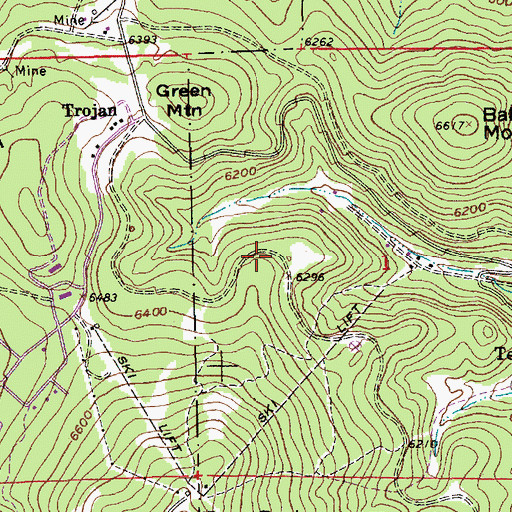 Topographic Map of Baltimore (historical), SD