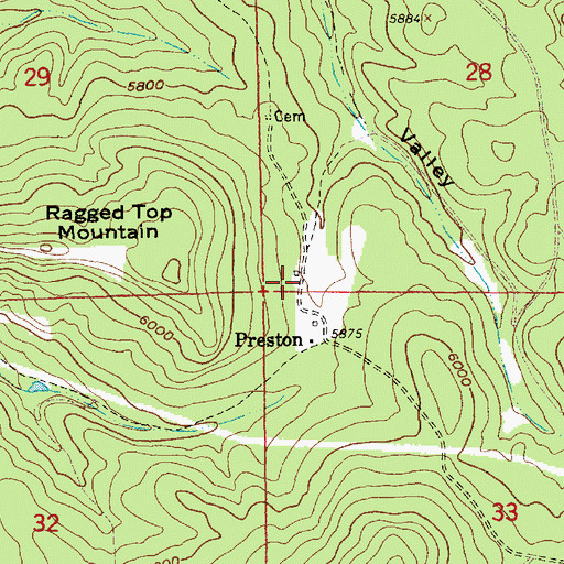 Topographic Map of Balmoral (historical), SD
