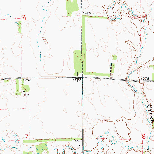 Topographic Map of Milwaukee School (historical), SD