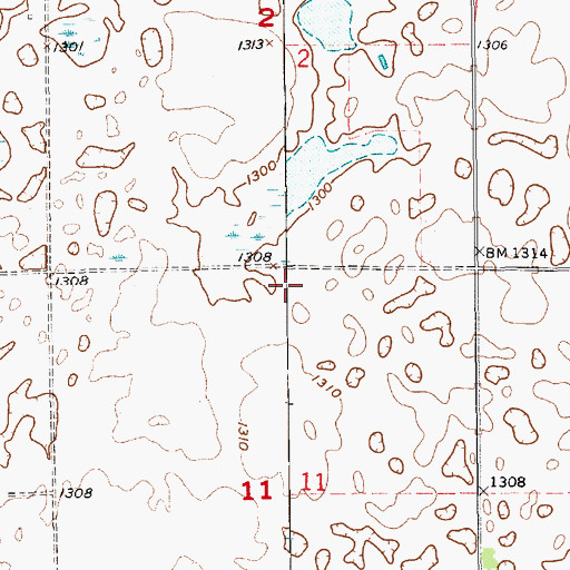 Topographic Map of Looby School (historical), SD