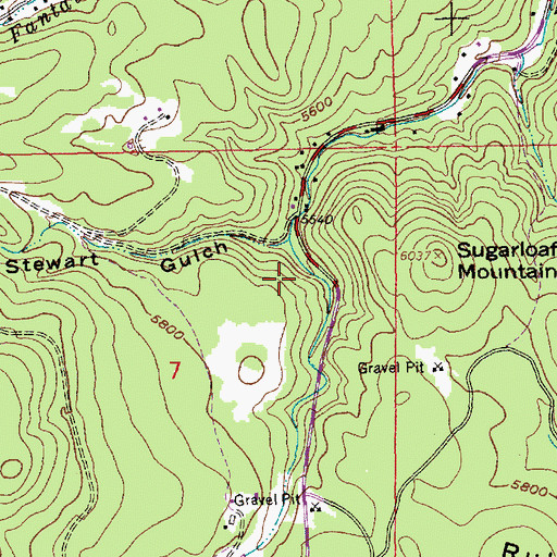 Topographic Map of Ross Hannibal Mine, SD