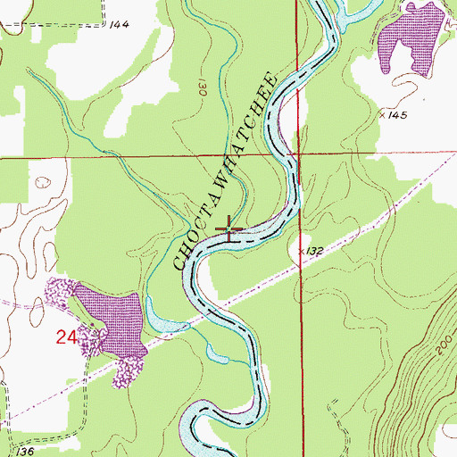 Topographic Map of Sconyers Branch, AL