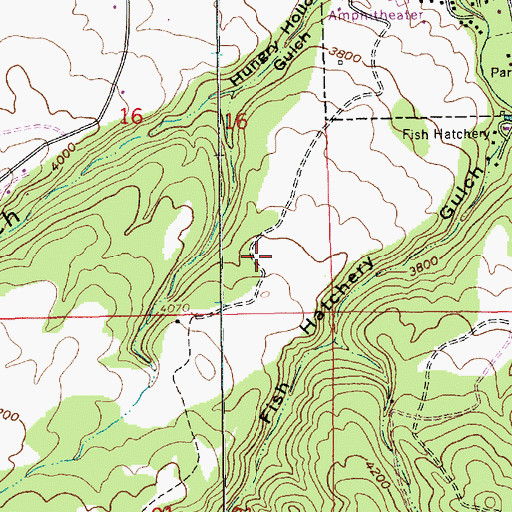 Topographic Map of Lewis Lime Plant Mine, SD