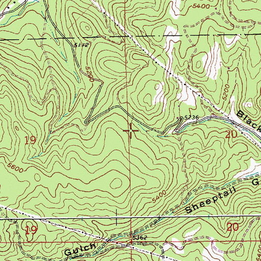 Topographic Map of Carroll Mine, SD