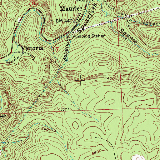 Topographic Map of Vitoria Mine, SD