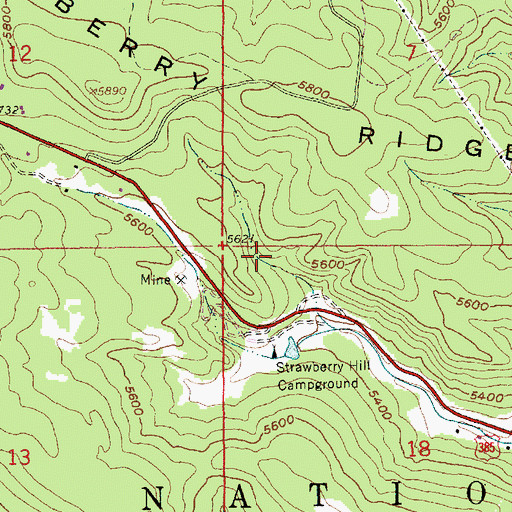 Topographic Map of Silver Queen Mine, SD