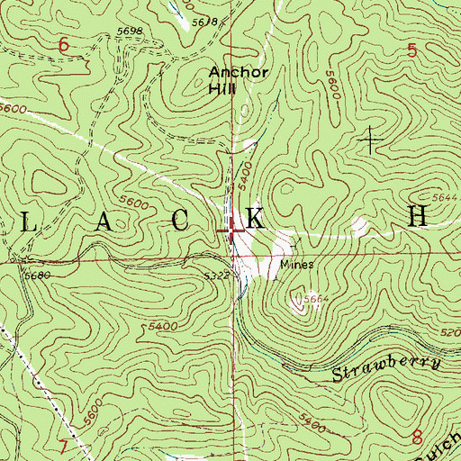 Topographic Map of Gilt Edge Mine, SD