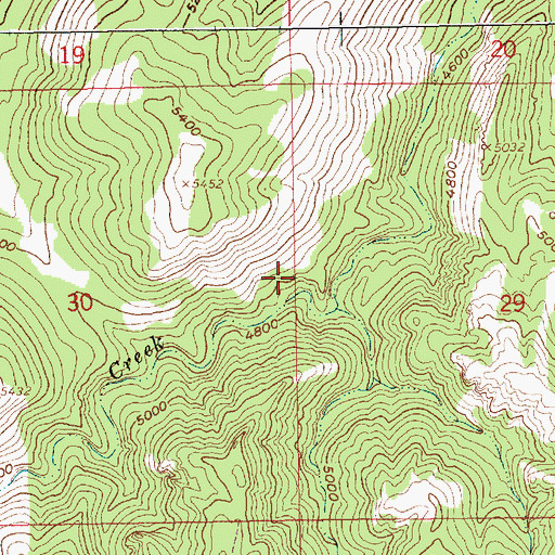 Topographic Map of Gold Mountain Mine, SD