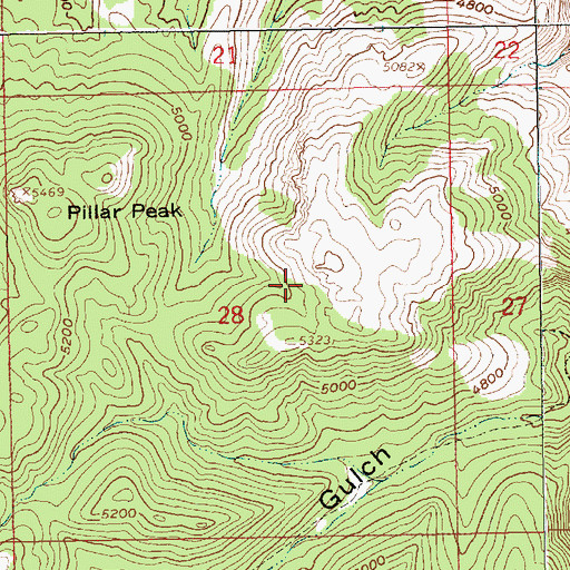 Topographic Map of Custer Mine, SD