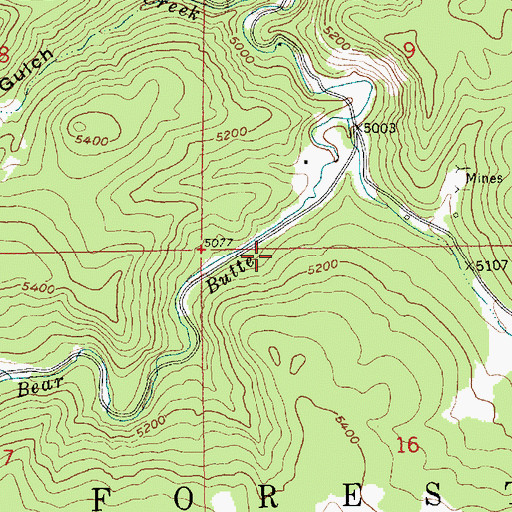 Topographic Map of Coletta Mine, SD