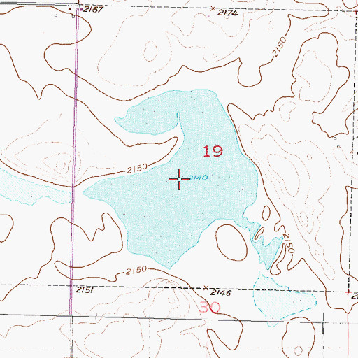 Topographic Map of Dogeagle Lake, SD