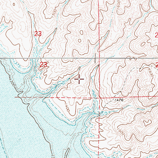 Topographic Map of LaRoche Academy Grade School, SD