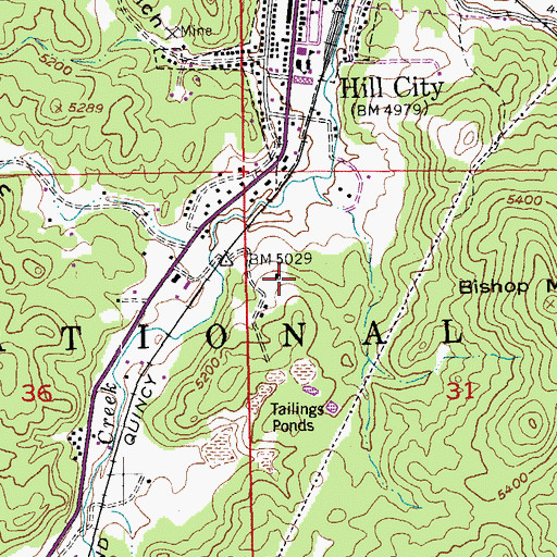 Topographic Map of Century Mine, SD