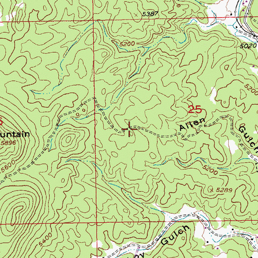 Topographic Map of Campaign Mine, SD