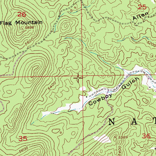 Topographic Map of Cowboy Mine, SD