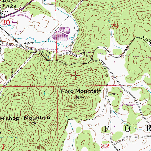 Topographic Map of Dyke Mine, SD