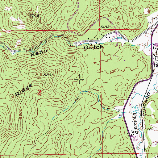 Topographic Map of Olympia Mine, SD