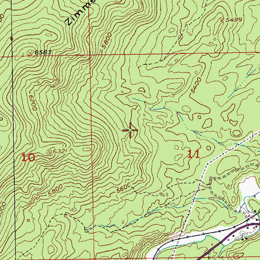 Topographic Map of Tim Plate Mine, SD