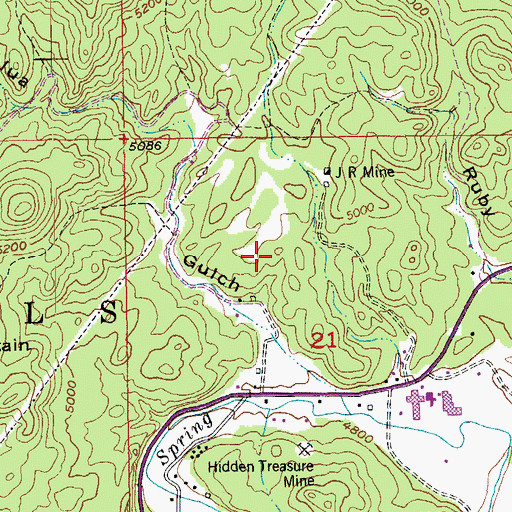 Topographic Map of Carnbray Mine, SD