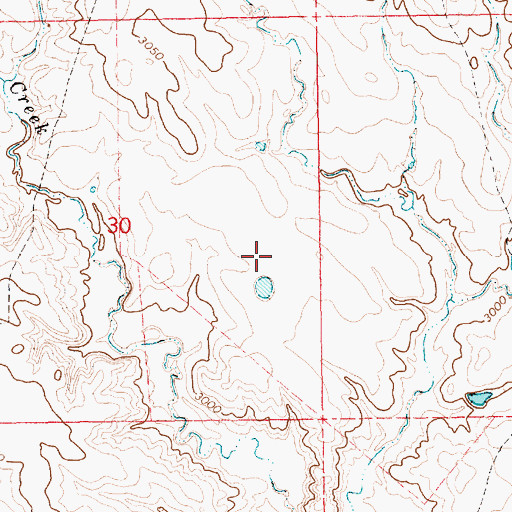 Topographic Map of Michigan Placer Ground Mine, SD