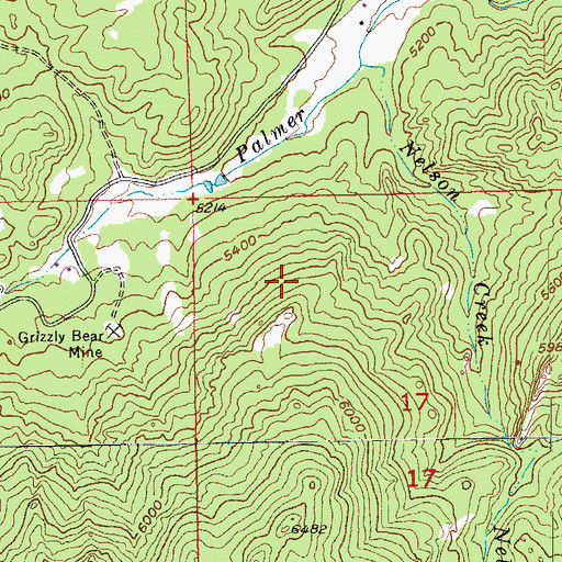 Topographic Map of Monkey Lode Mine, SD